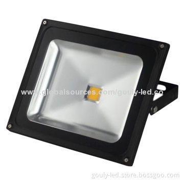 LED floodlights with 50W warm white 3,000K and 85-265V voltages